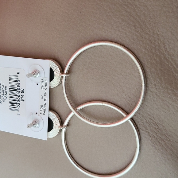 Two for $20 ,SILVER CIRCLE LABRADORITE STUD EARRINGS - Picture 2 of 5